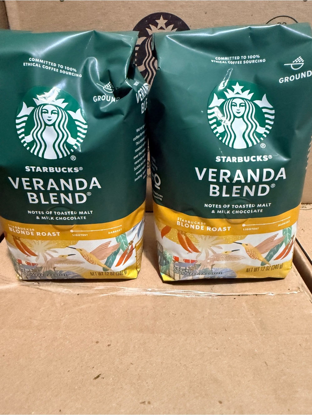 12 Starbucks 12 oz Veranda Blend Blonde Roast Coffee exp 6/6/26